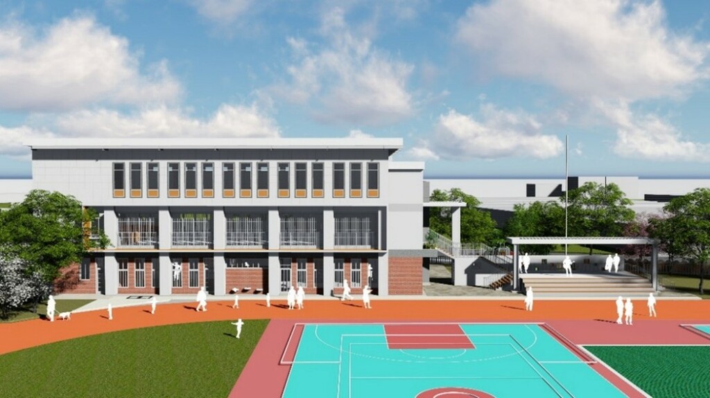 幼兒園園舍併活動中心共構工程透視圖（圖片2）