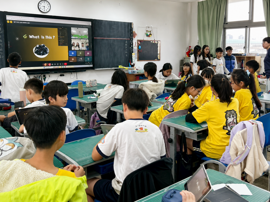 在跨國課堂中,AI的協助可以降低開口說外語的焦慮。